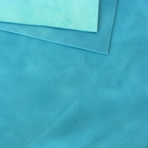 2mm Turquoise Waxy Pull Up Leather 30 x 60cm